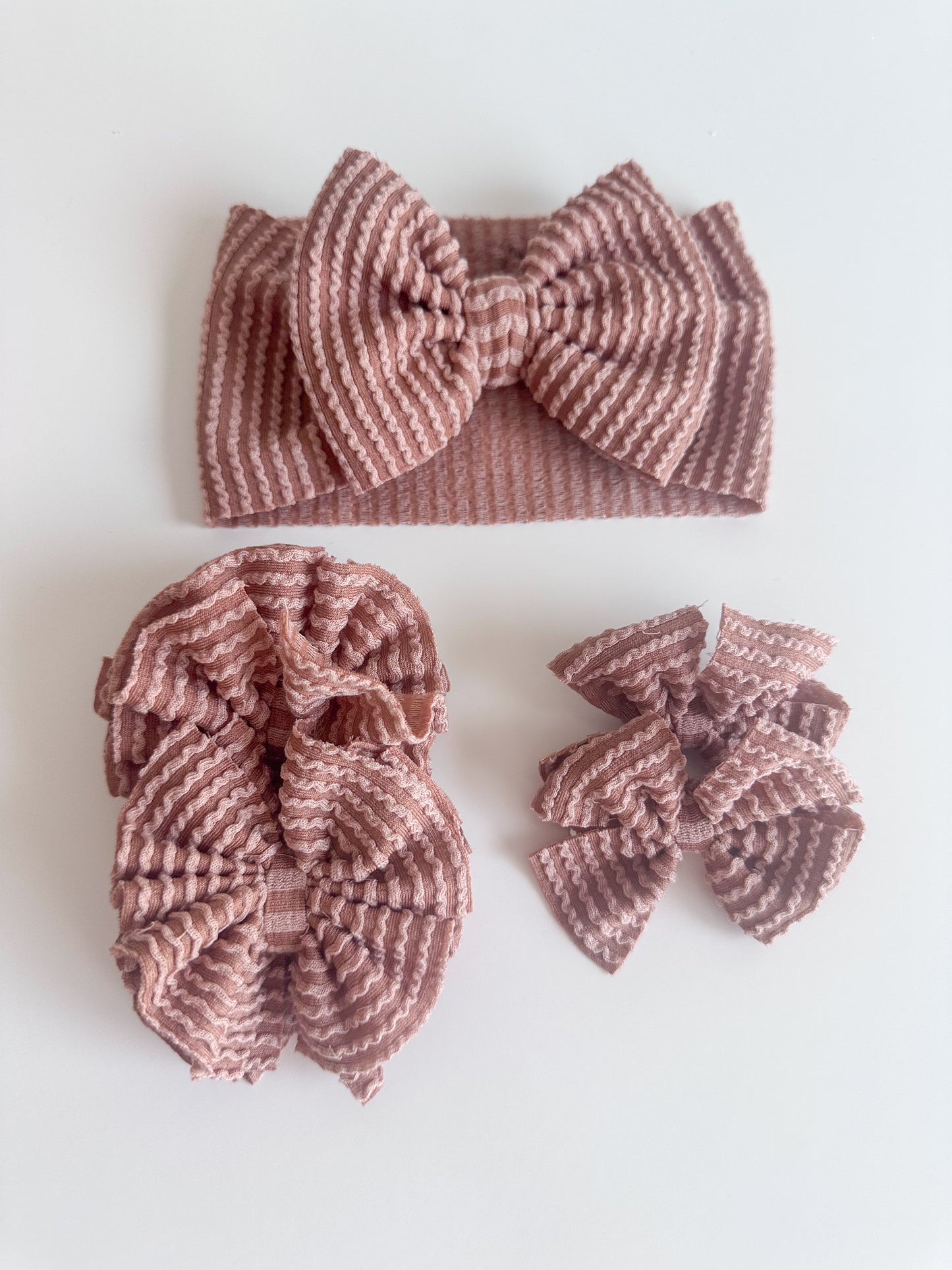 Taupe Solid Waved Rib