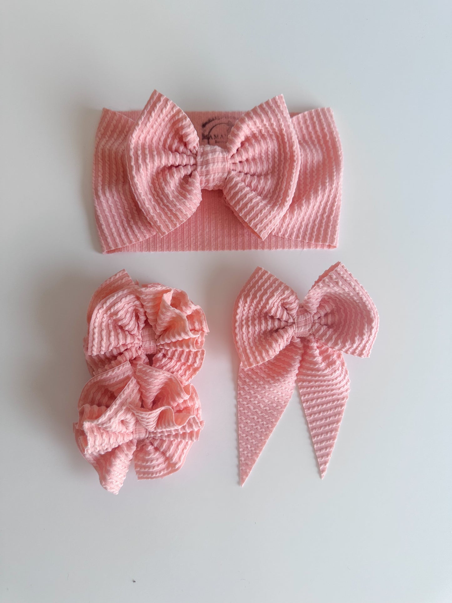 Peachy Solid Waved Rib