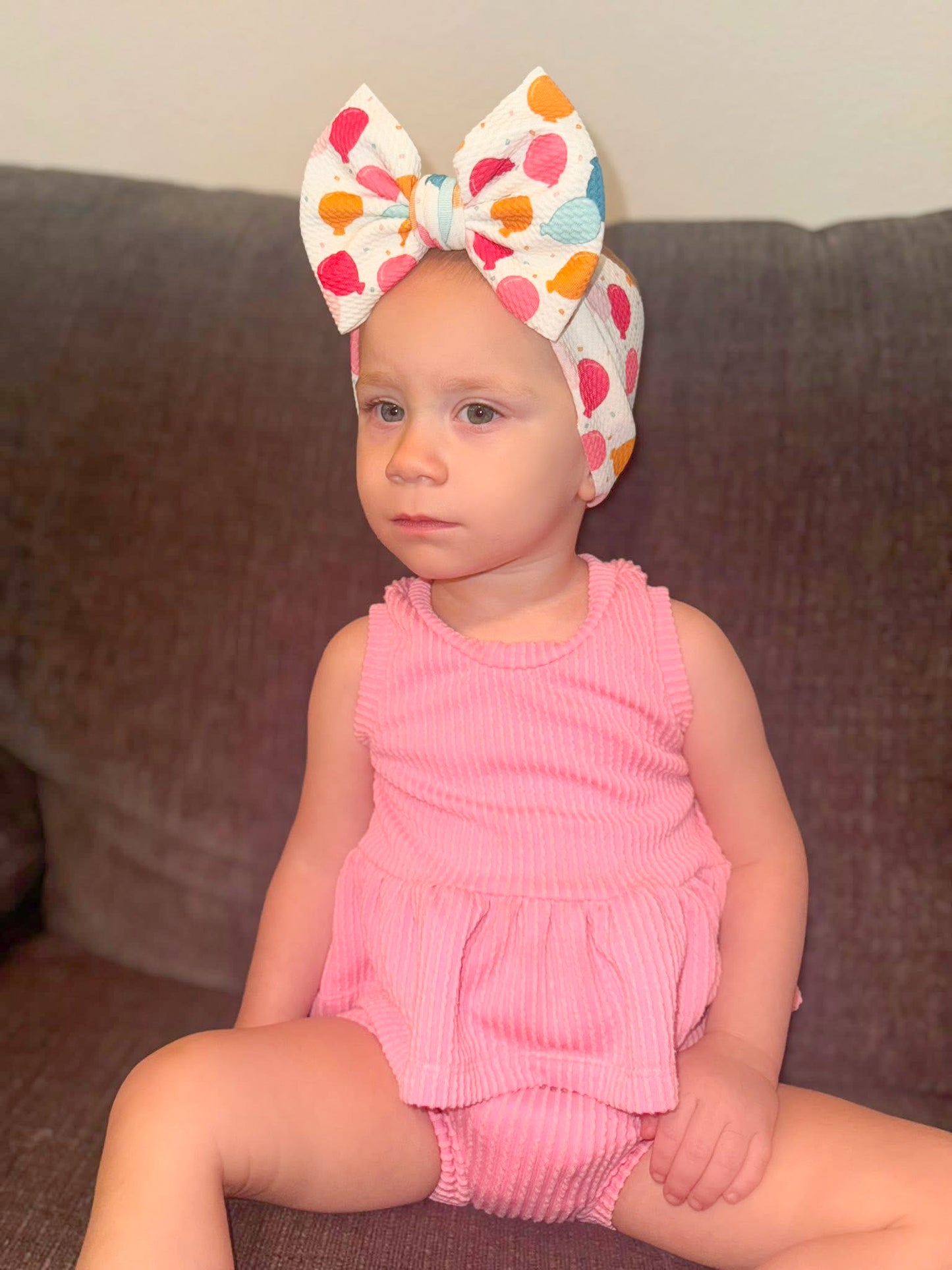 Balloons Birthday Hair Bows