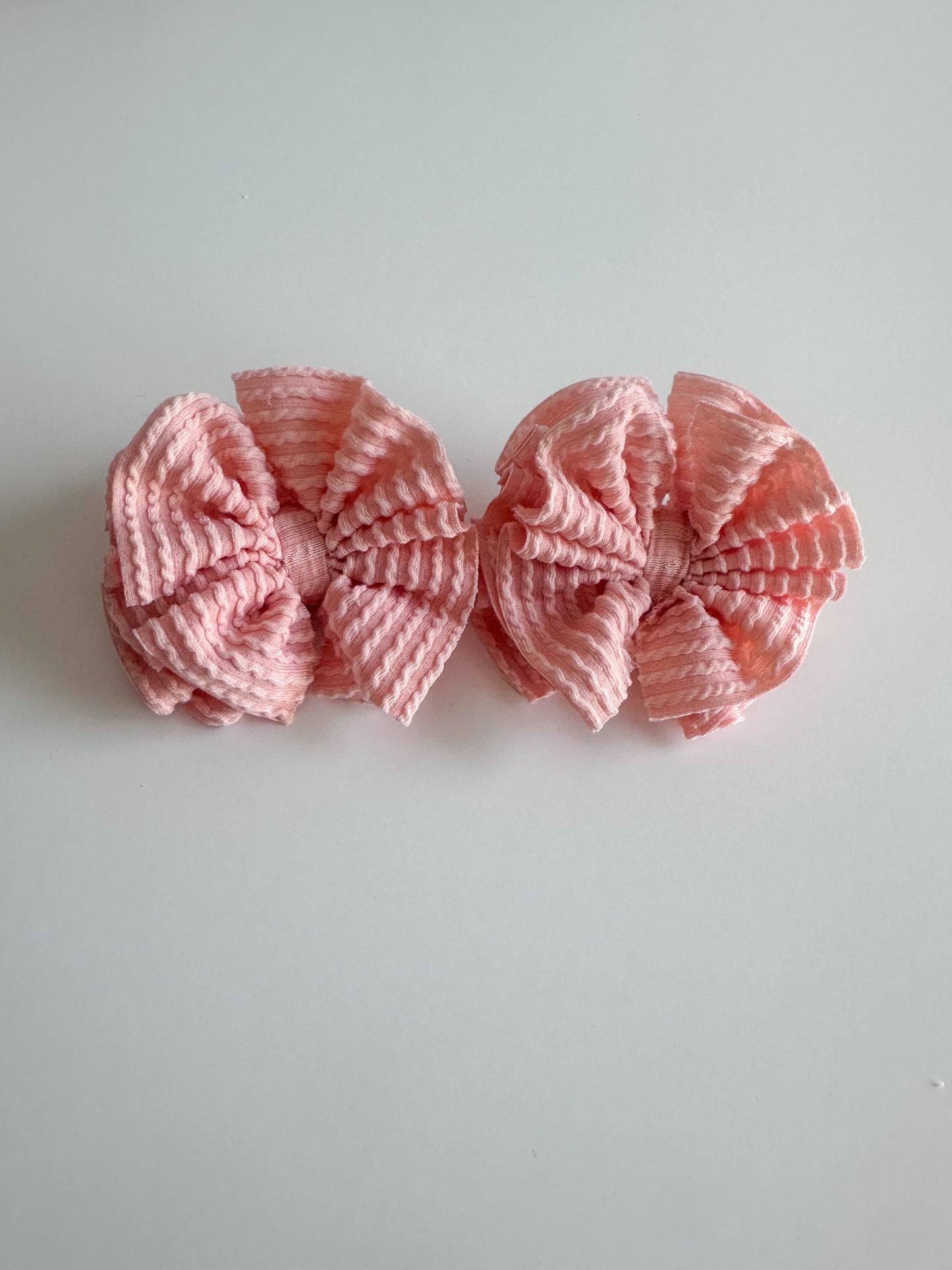 Peachy Solid Waved Rib