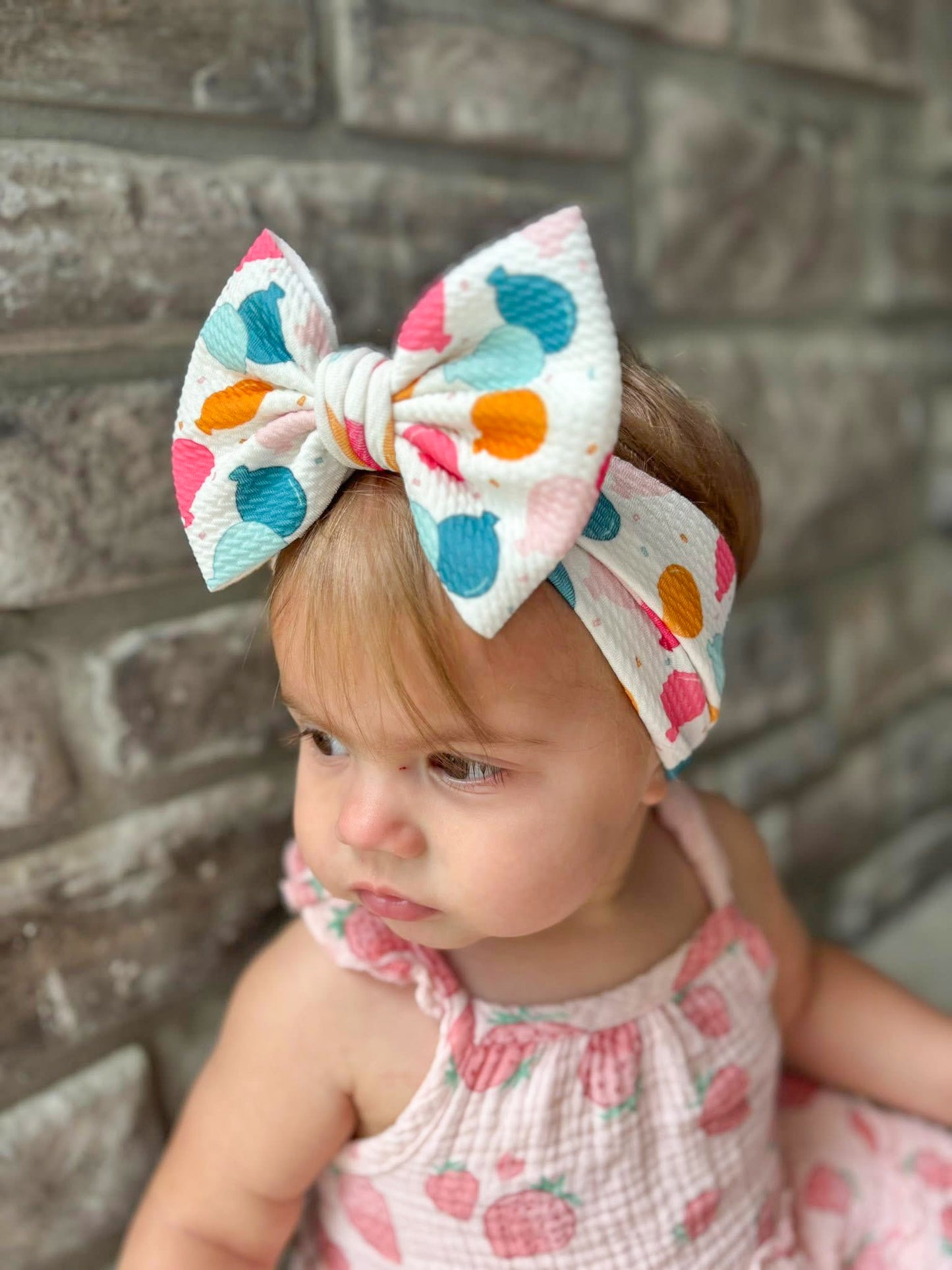 Balloons Birthday Hair Bows