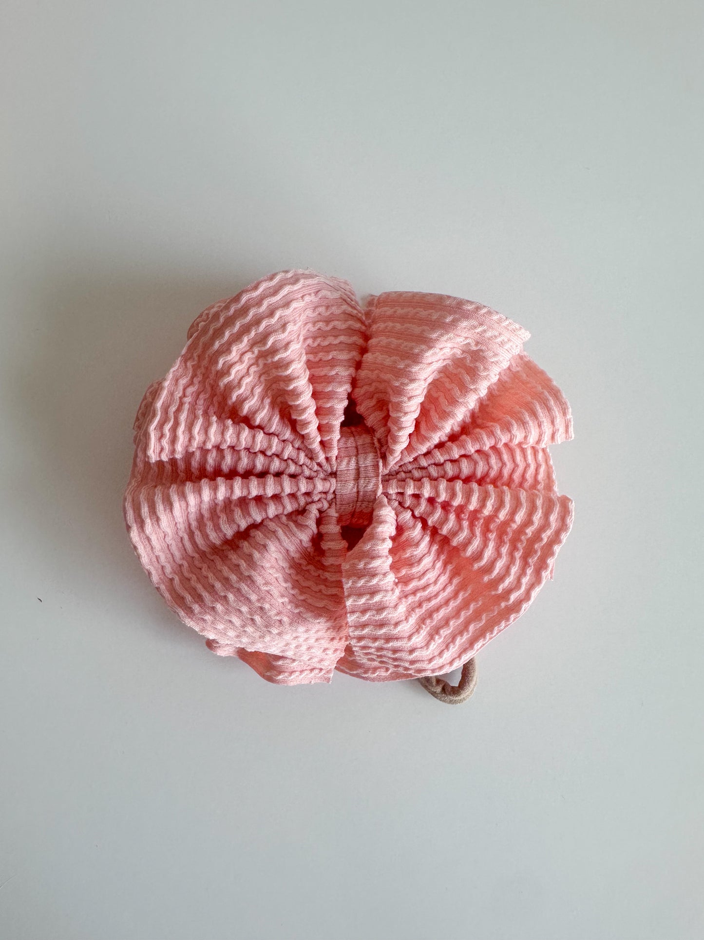 Peachy Solid Waved Rib