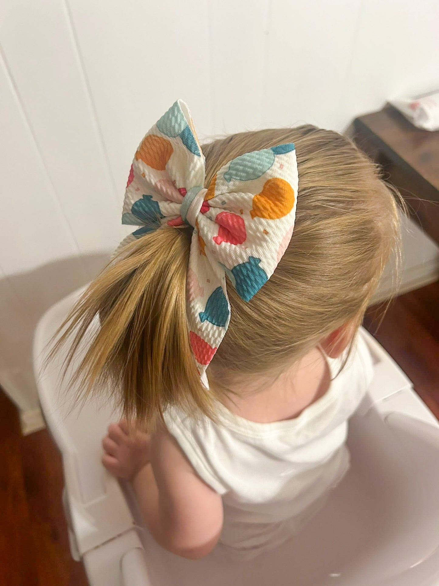 Balloons Birthday Hair Bows