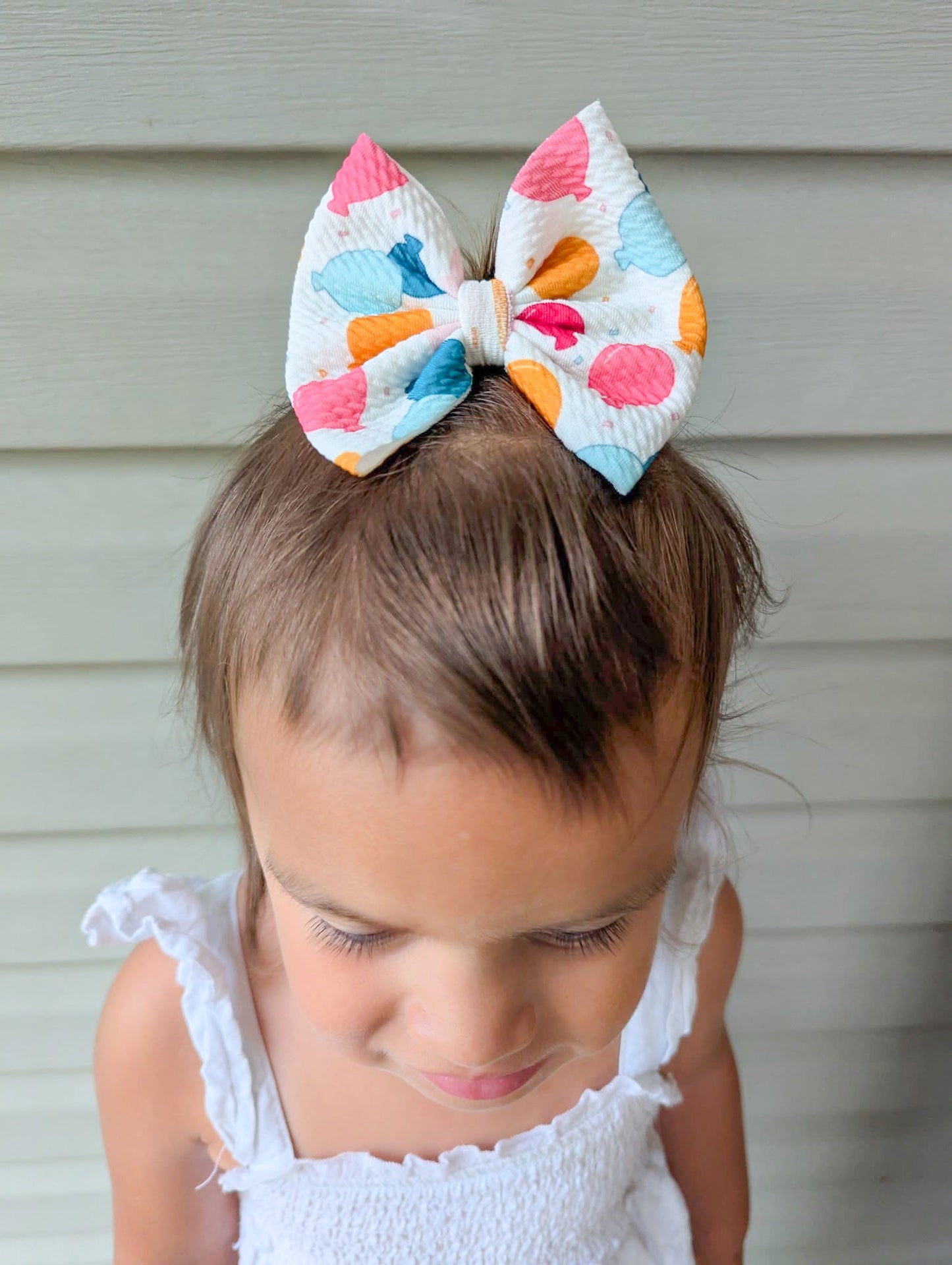 Balloons Birthday Hair Bows