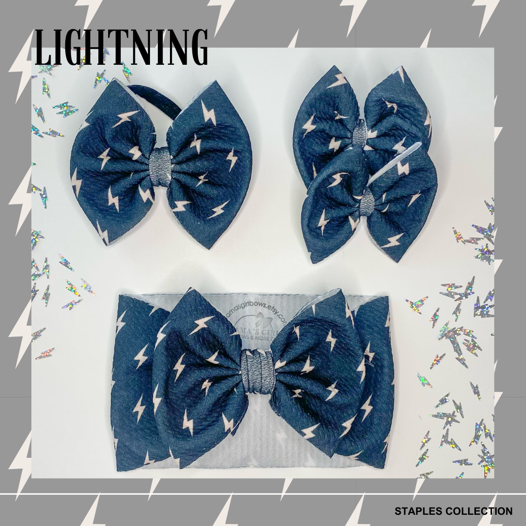 Lightning Hair Bow