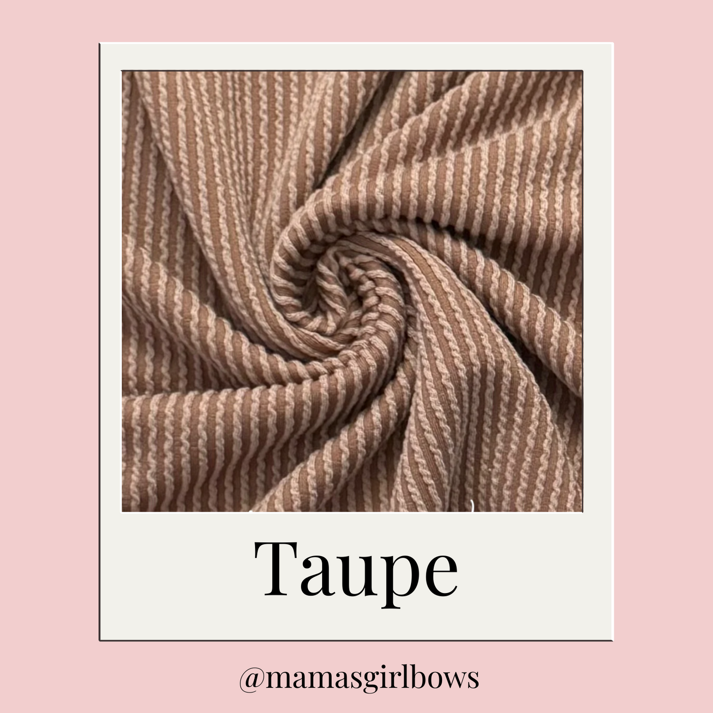 Taupe Solid Waved Rib