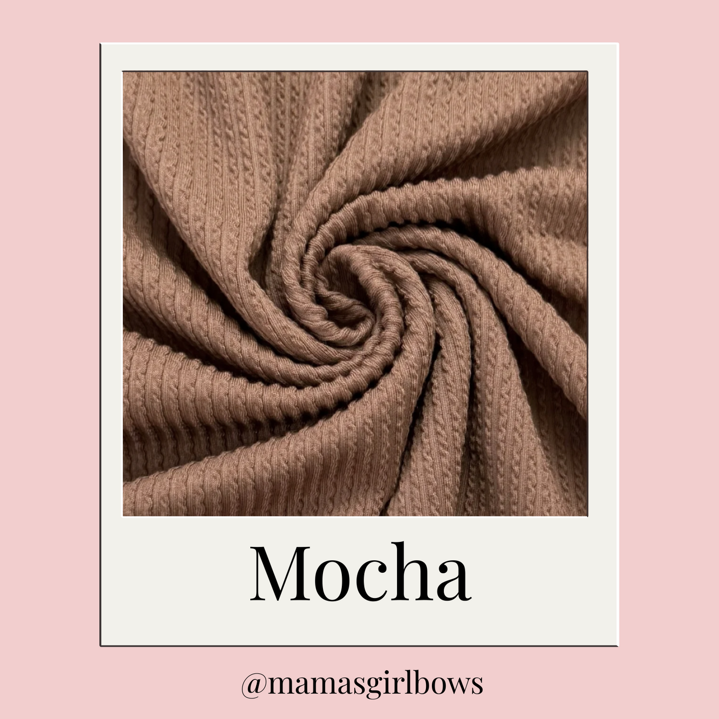Mocha Solid Waved Rib