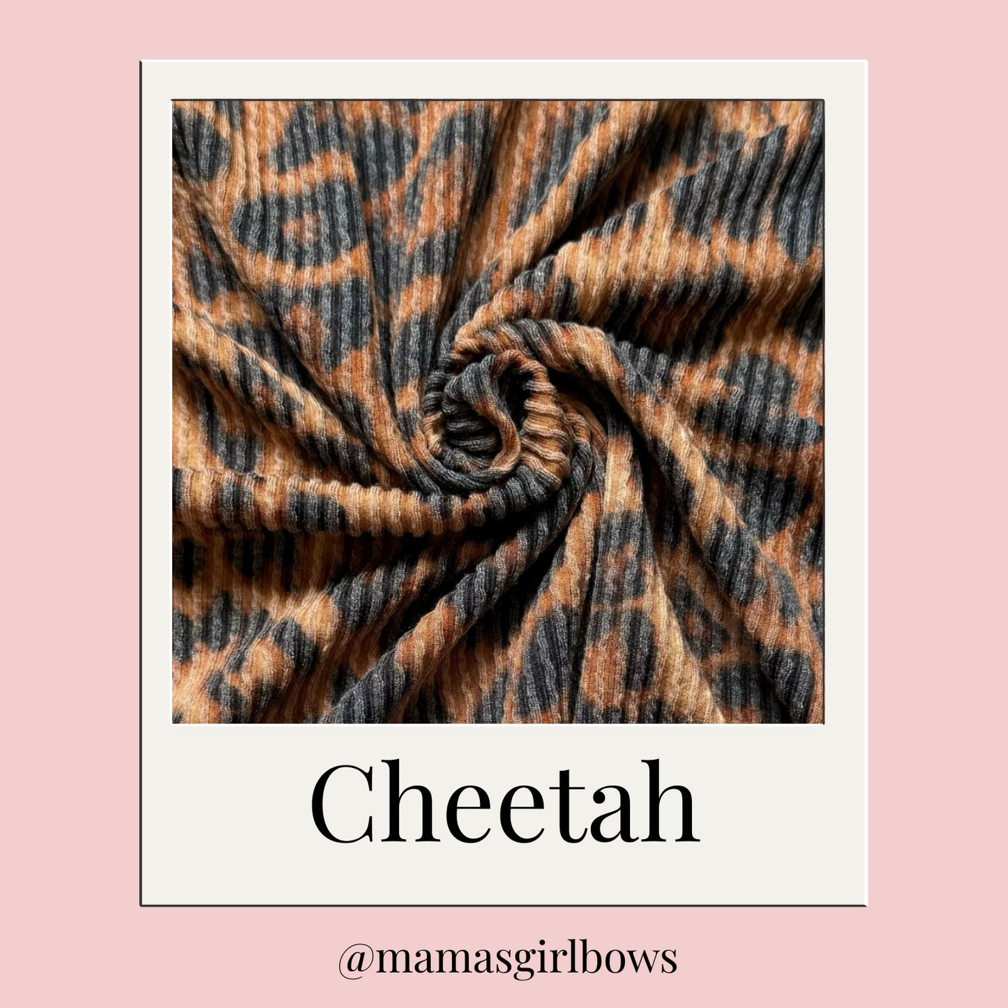 Cheetah Printed Waved Rib