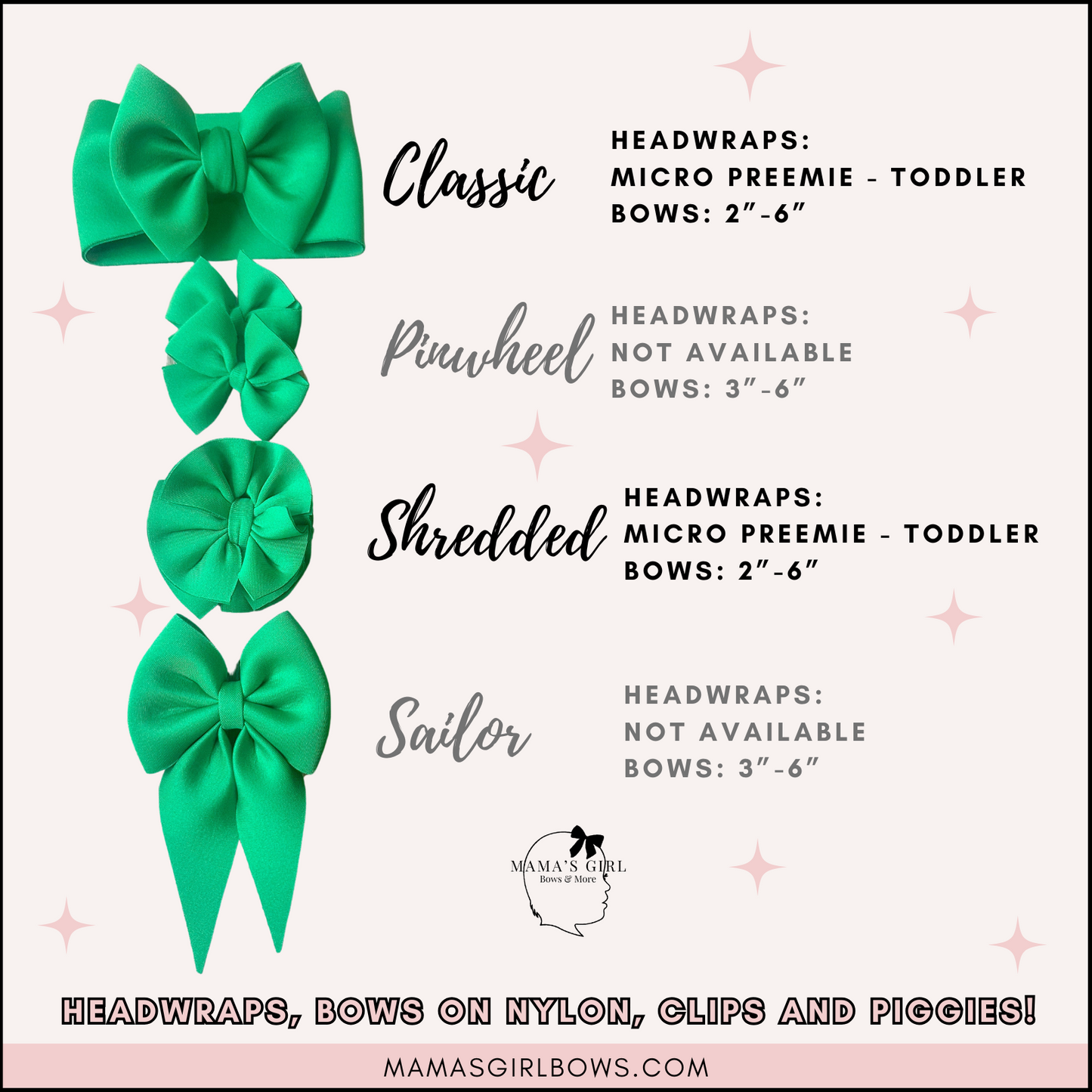 Singing Friends Girly Hair Bows