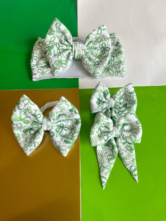 St. Patrick's Day Green Bows