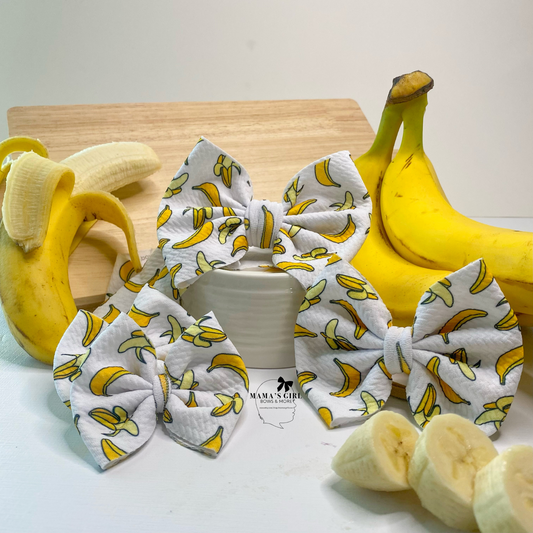 Bananas Fruit Hair Bow