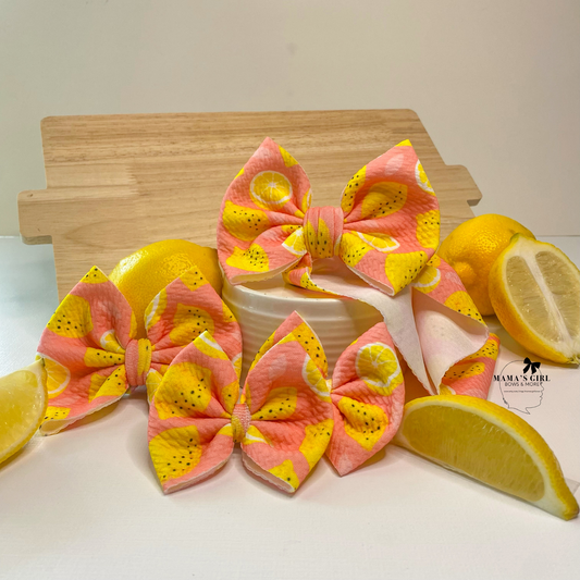 Lemons Fruit Hair Bow