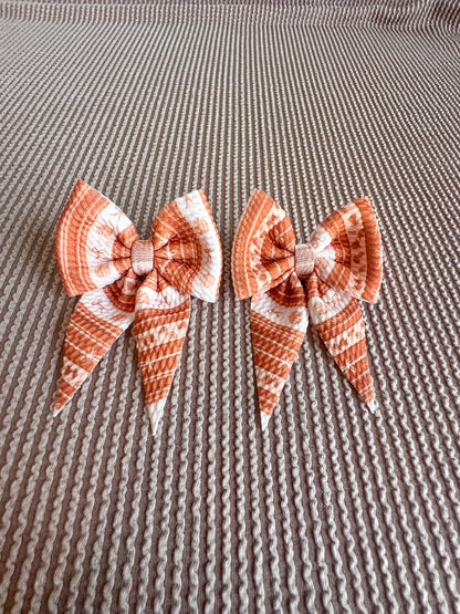 Fall Leaves & Bows Bow