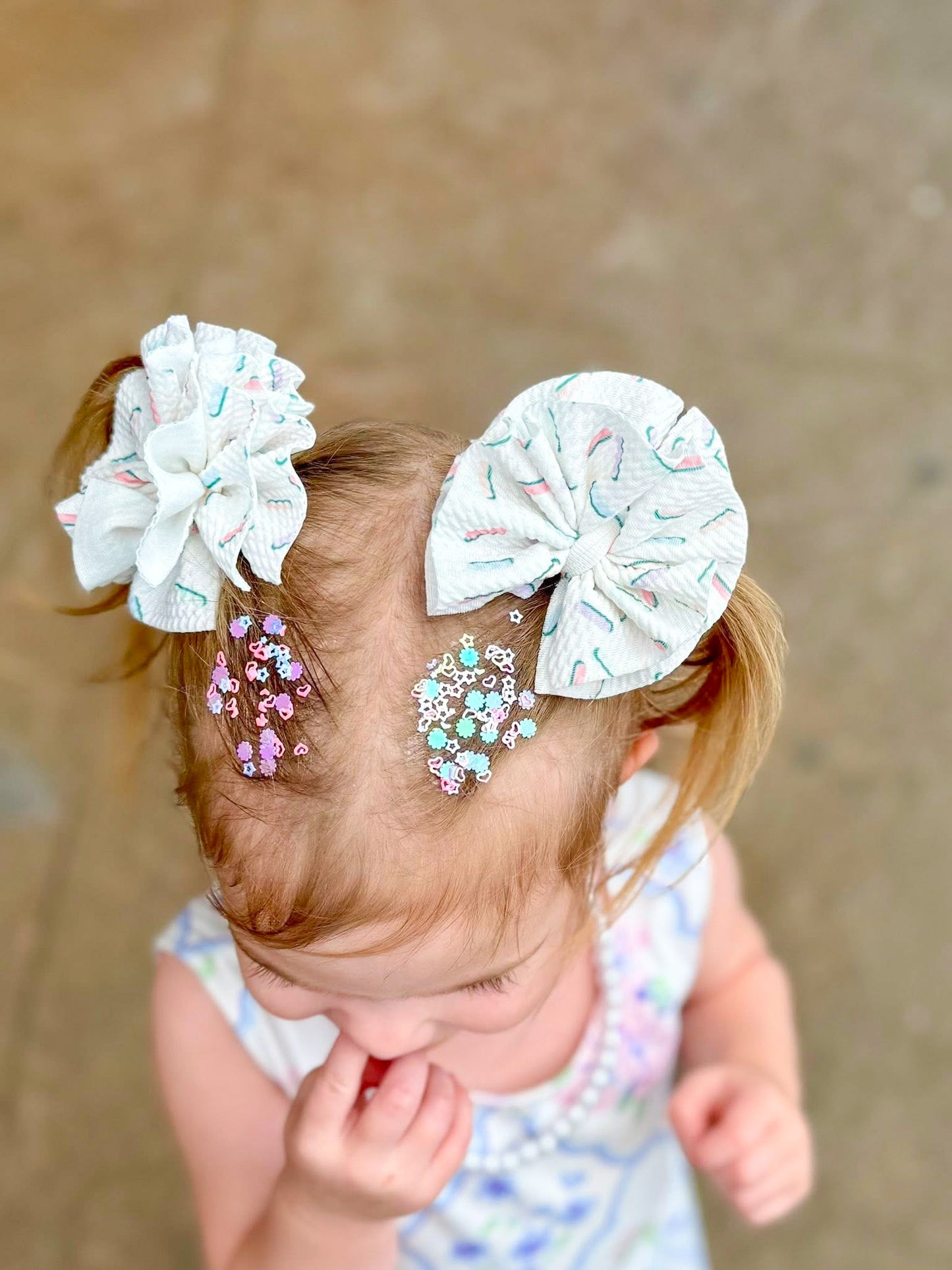 Sprinkles Birthday Hair Bows