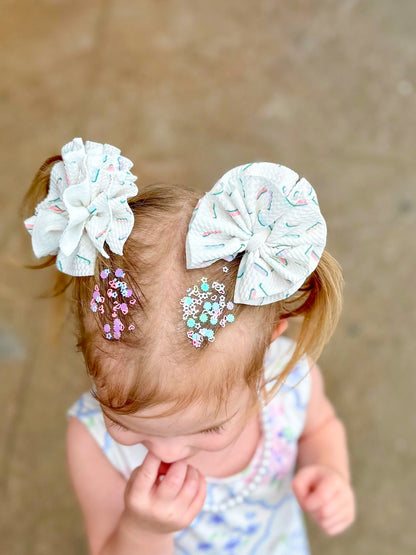 Sprinkles Birthday Hair Bows