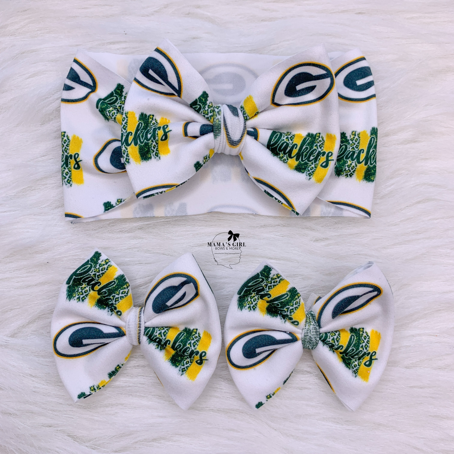 Packers Patches Sports Hair Bow