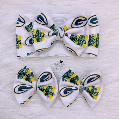 Packers Patches Sports Hair Bow