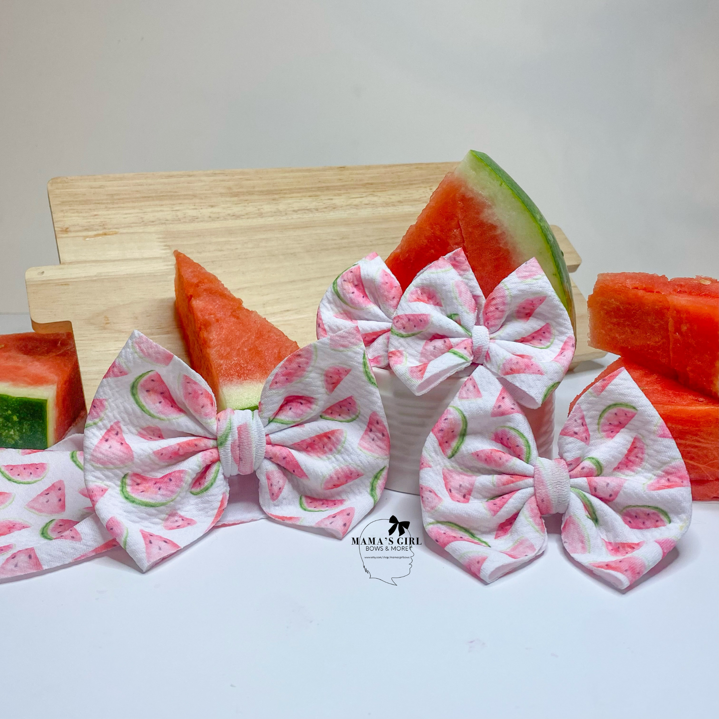 Watermelons Fruit Hair Bow