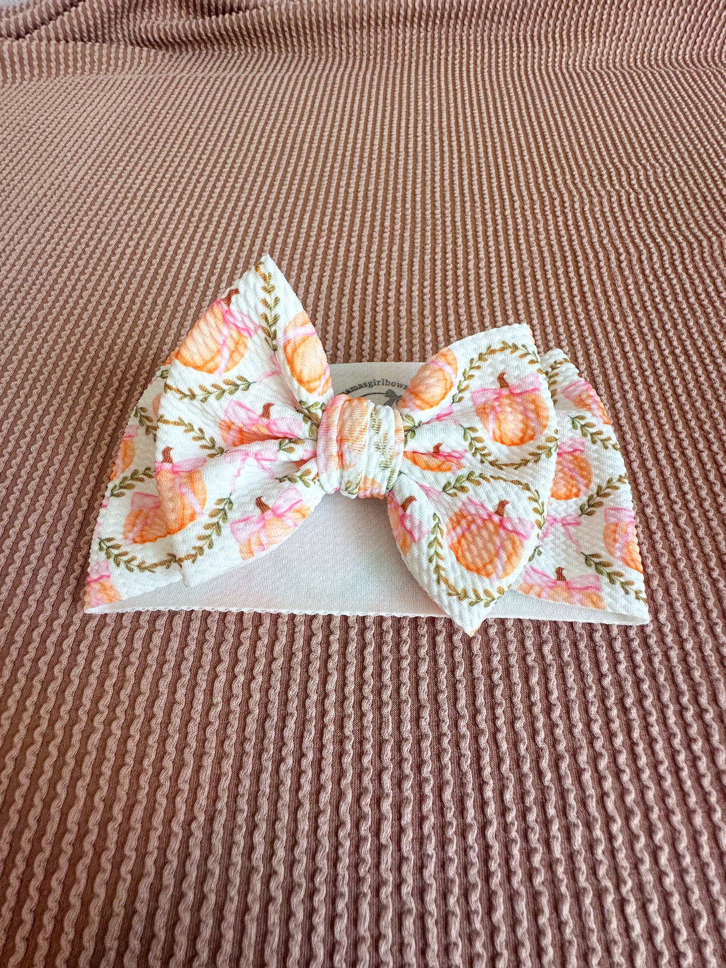 Fall Girly Pumpkins Bows