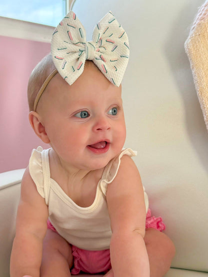 Sprinkles Birthday Hair Bows