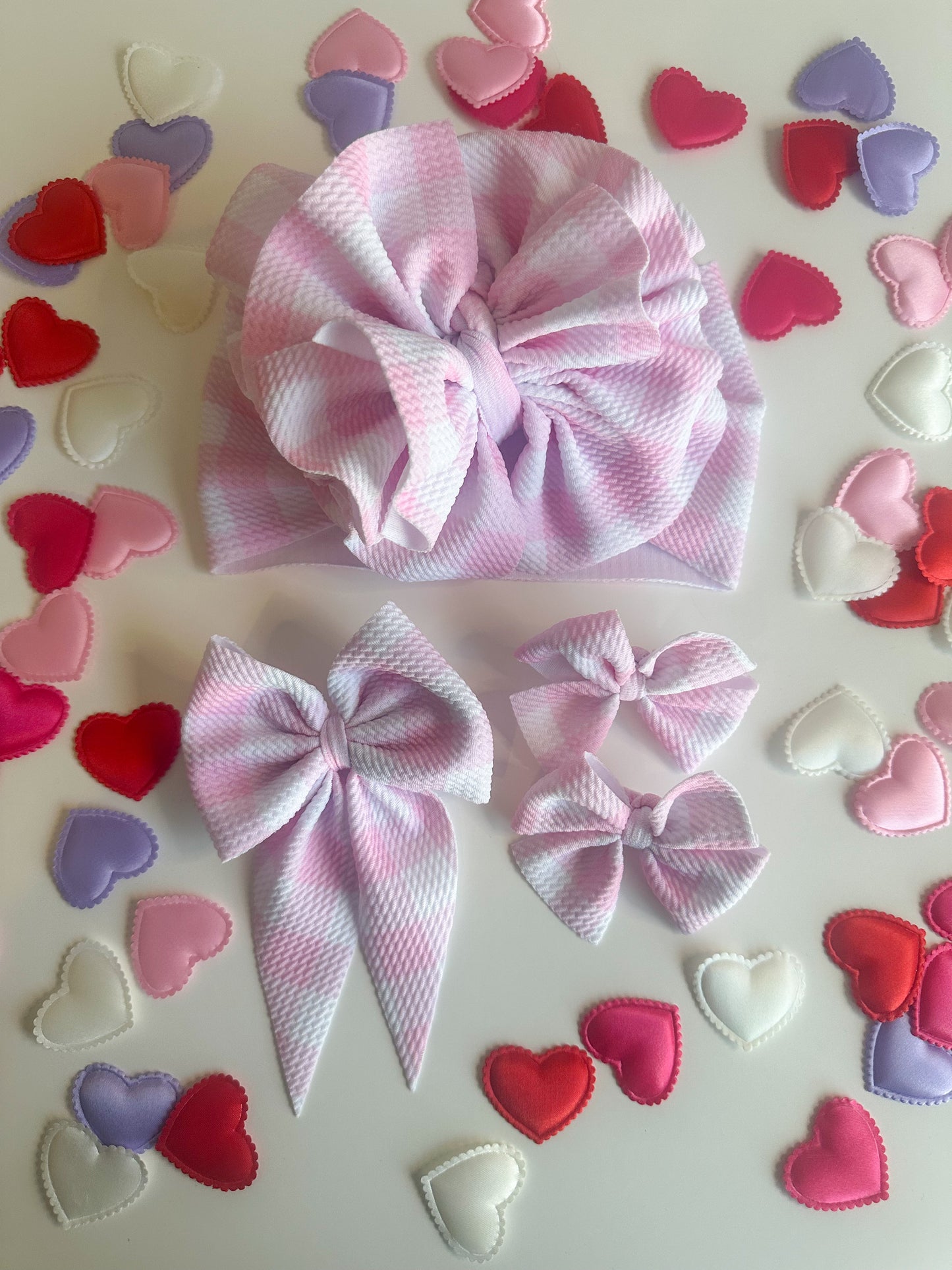 Valentines Day Pink Checks