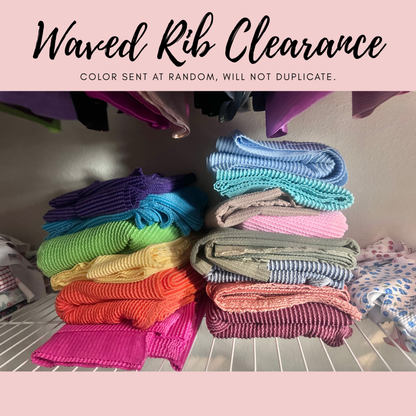 Waved Rib Clearance color/s sent at random