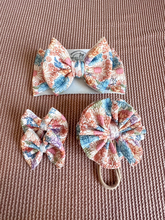 Fall Floral Bow