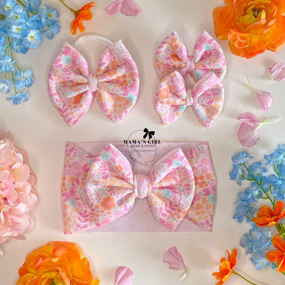 Garden Floral Hair Bow