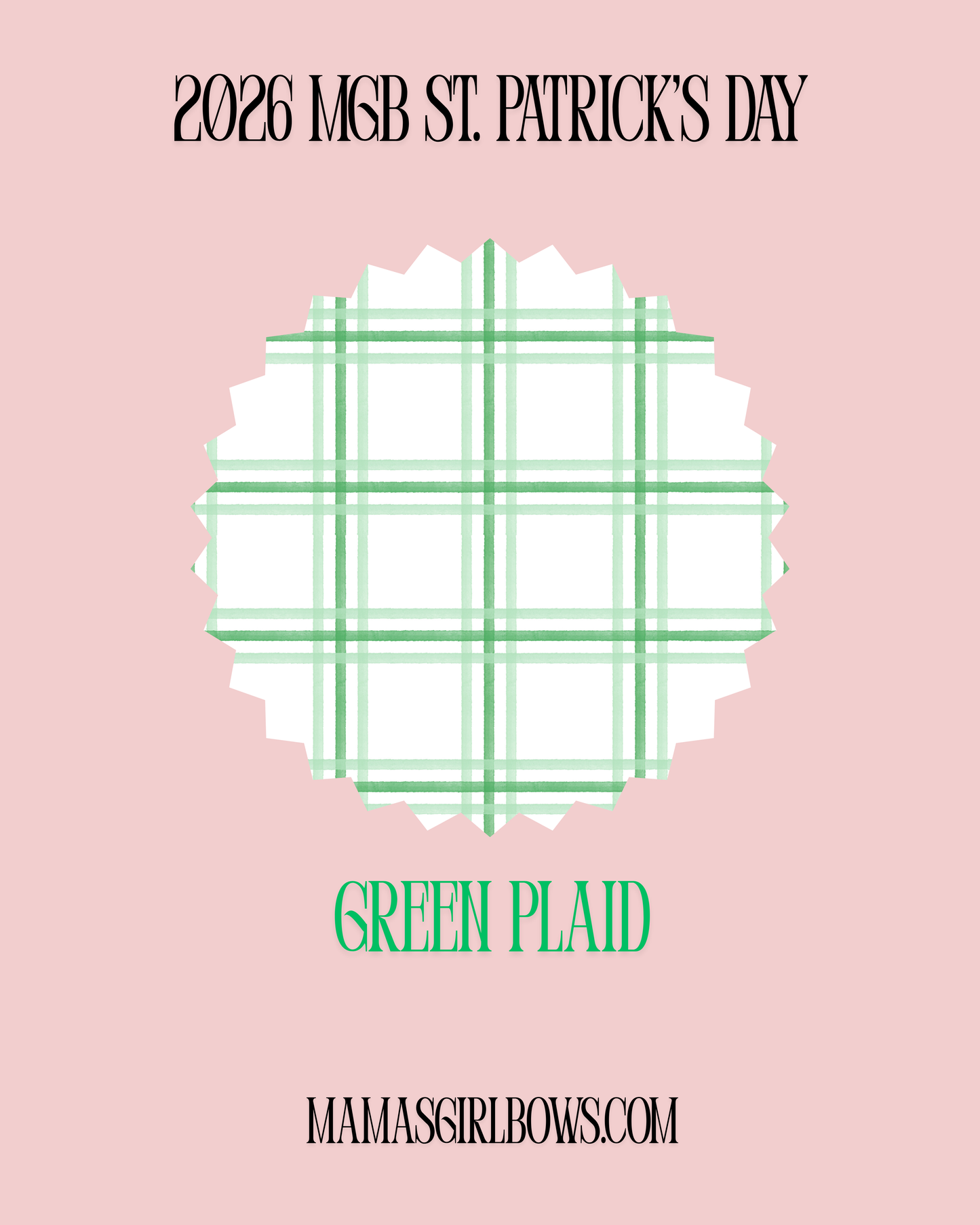 St. Patrick's Day Green Plaid