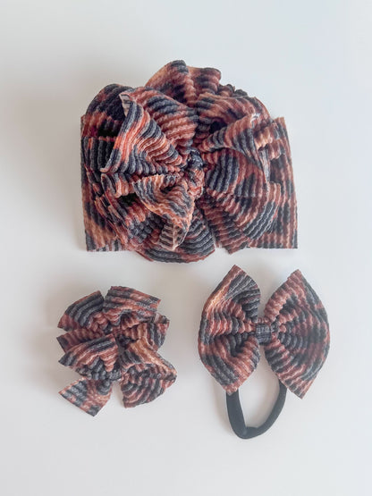 Cheetah Printed Waved Rib