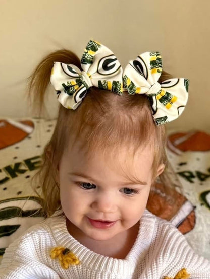 Packers Patches Sports Hair Bow
