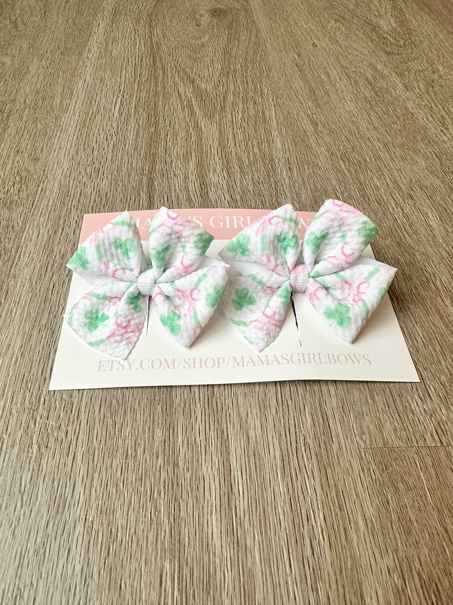 Clovers & Bows St. Patrick's Day Hair Bows