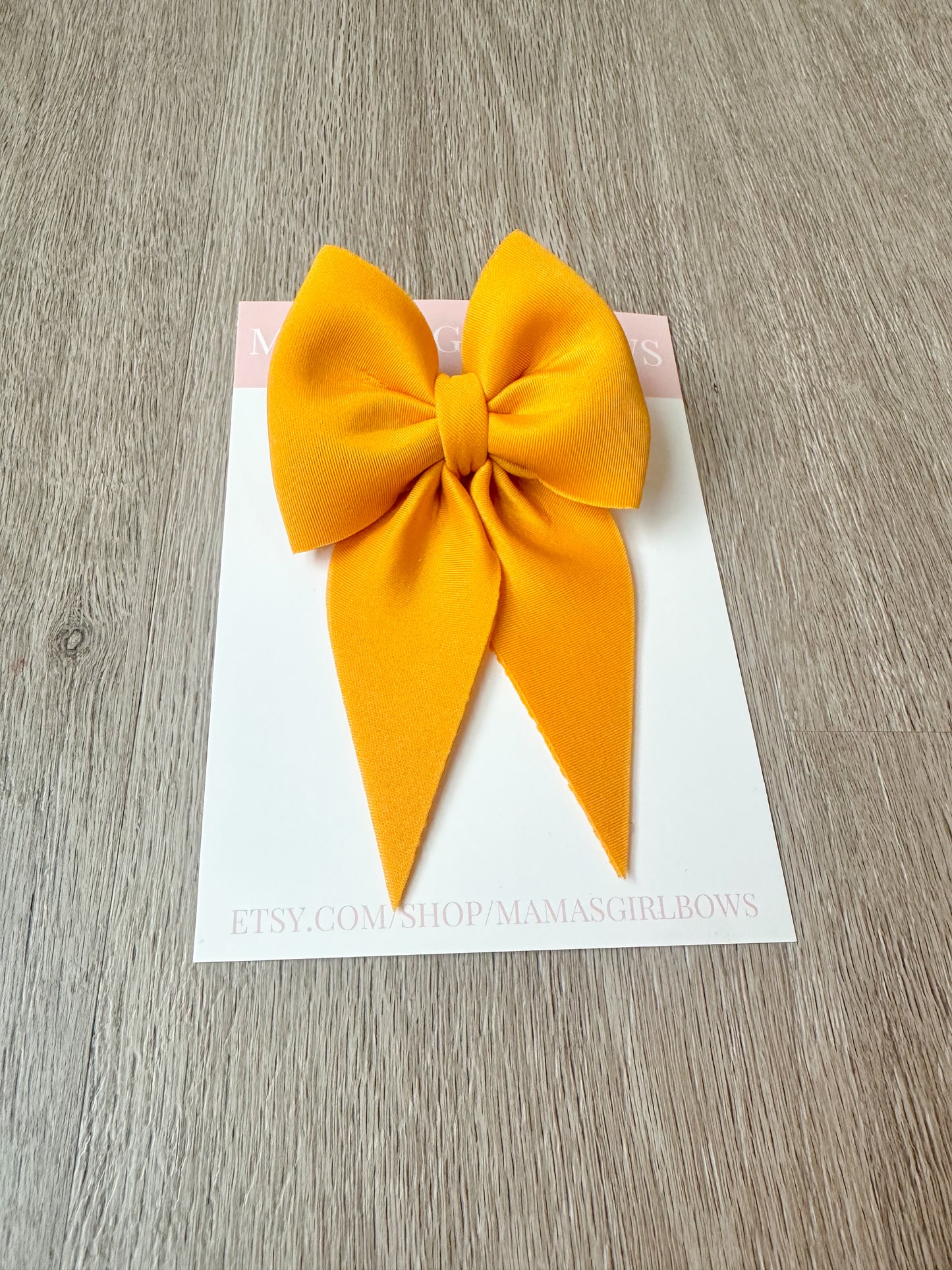 Gold Solid Scuba Hair Bow