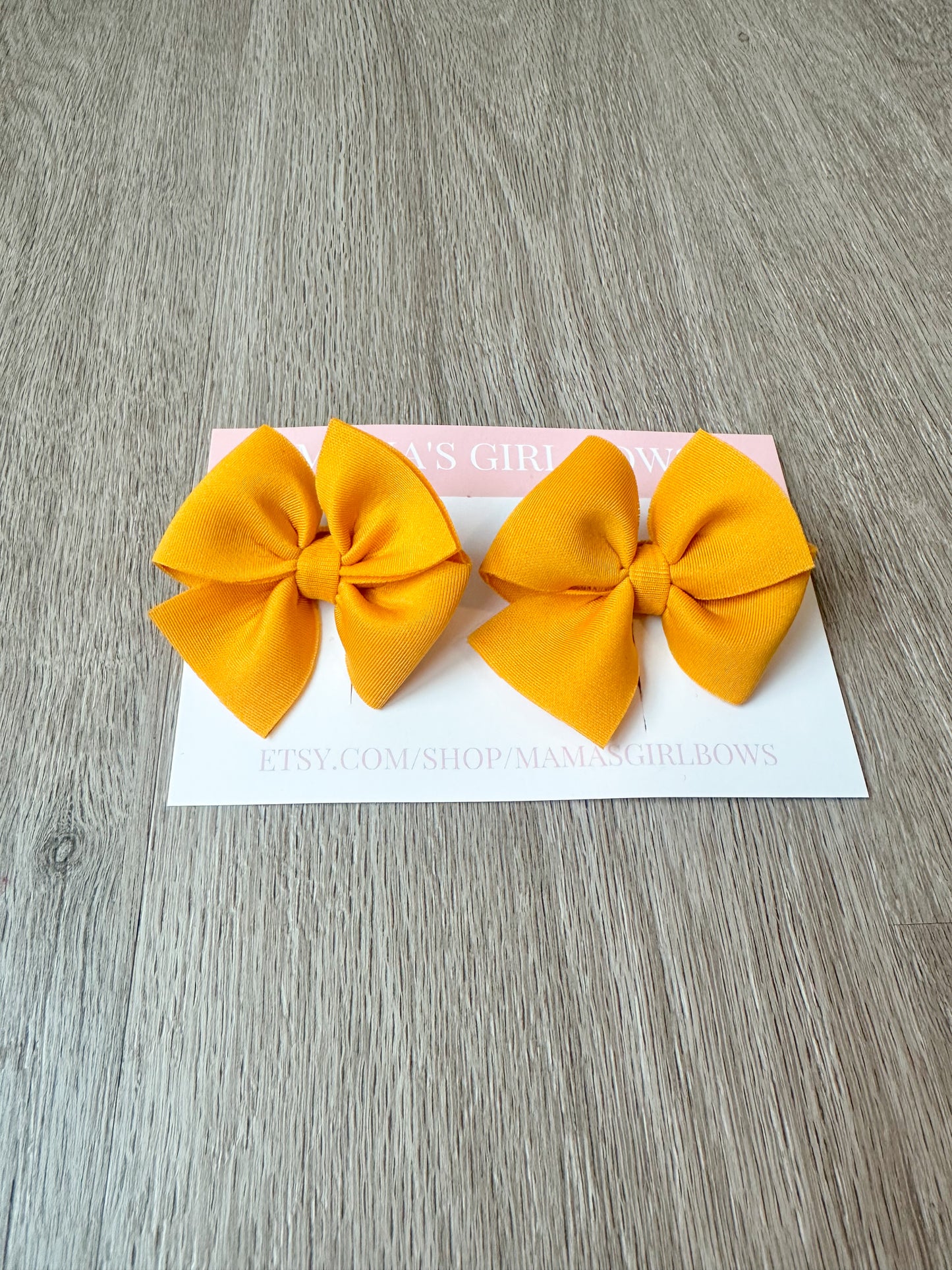 Gold Solid Scuba Hair Bow