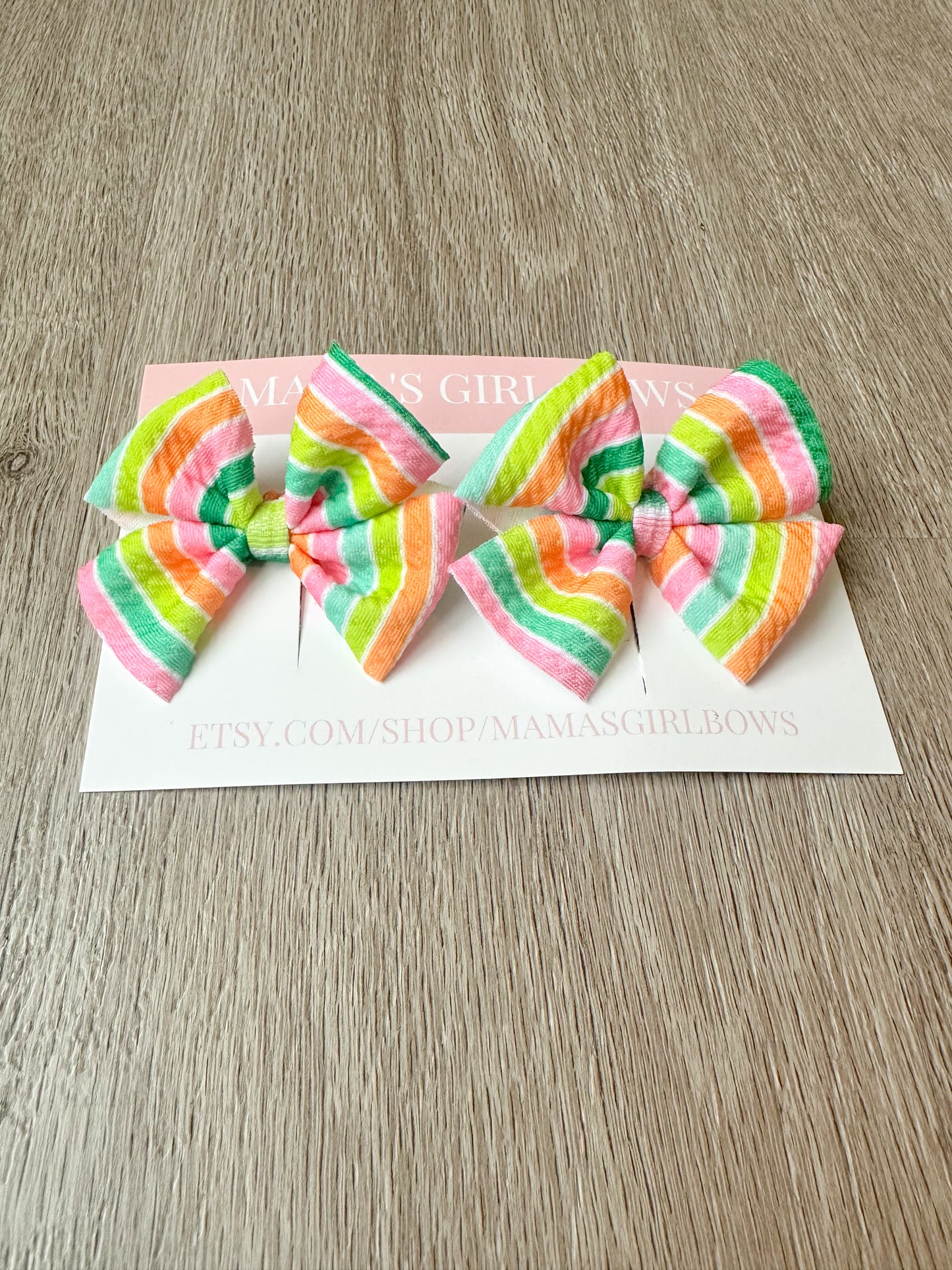 Patty Stripes St. Patrick's Day Hair Bows