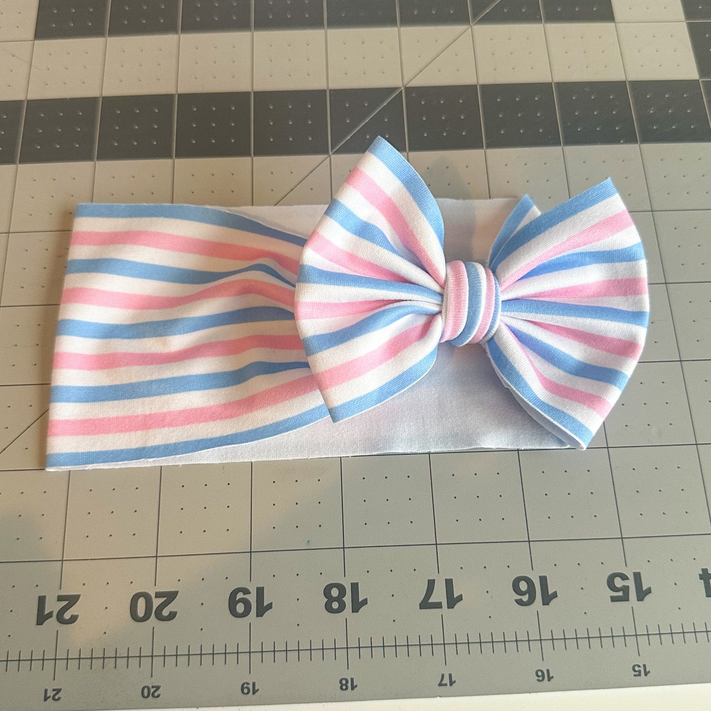 Hospital Newborn Stripes Hair Bows