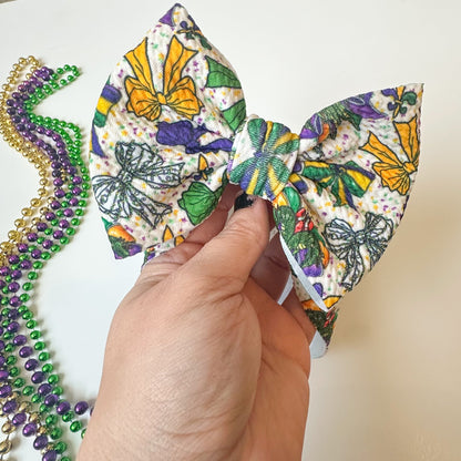 Mardi Gras Holiday Hair Bows