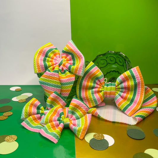 Patty Stripes St. Patrick's Day Hair Bows