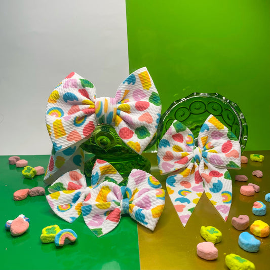 Lucky Charms St. Patrick's Day Hair Bows