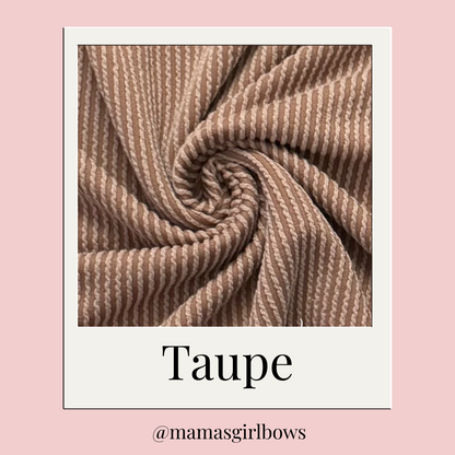 Taupe Solid Waved Rib