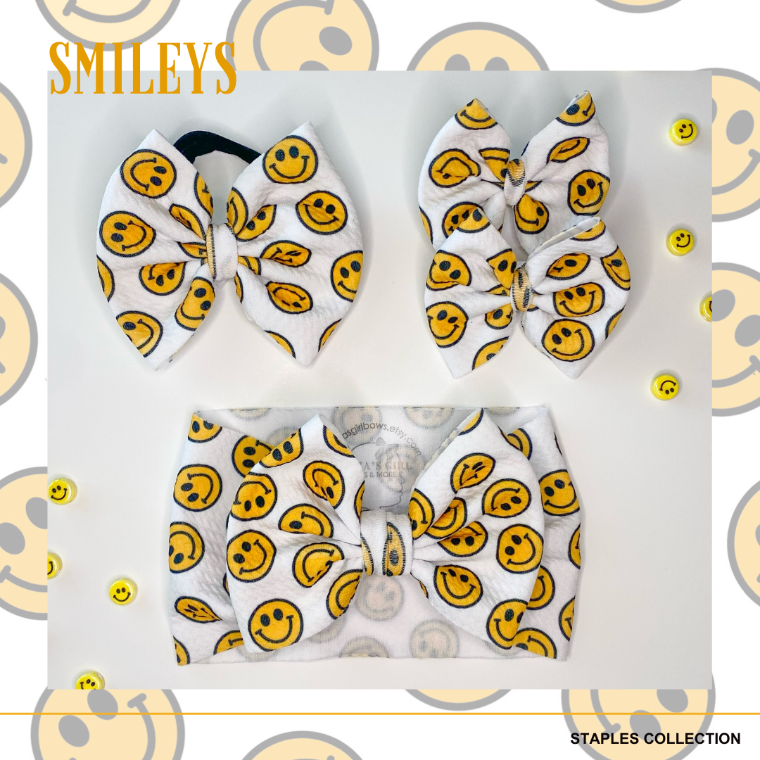 Smileys Hair Bow