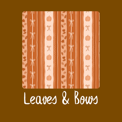 Fall Leaves & Bows Bow