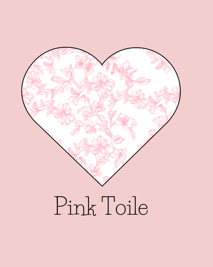 Valentines Day Pink Toile